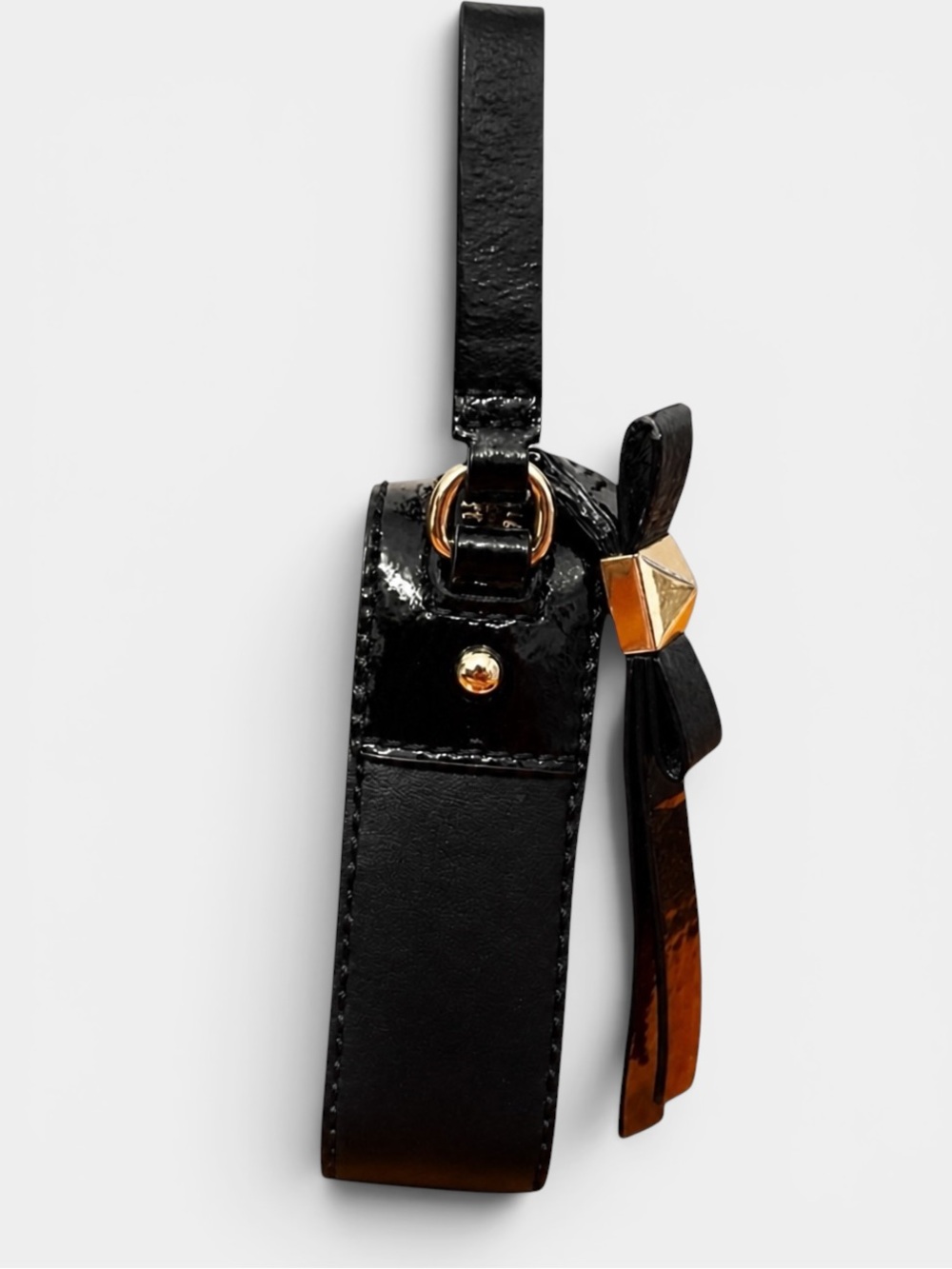 Kate Spade Highliner Clover Black Leather Crossbody Bag with Storybook Lining - Picture 5 of 14